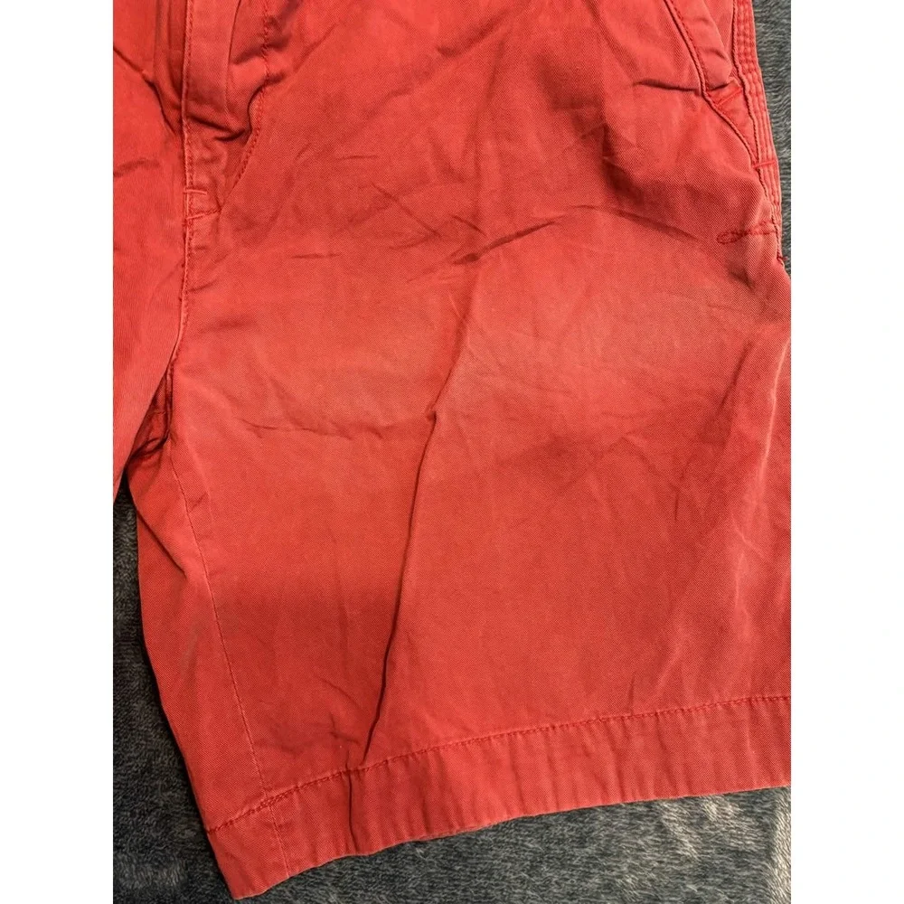 Polo Ralph Lauren Mens 34 Red Relaxed Fit Chino Shorts 100% Cotton 9 Inseam